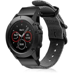 Garmin Instinct E - 45mm nylon gesp band (grijs)