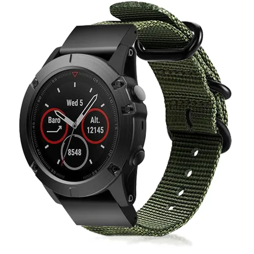 Garmin D2 Mach 2 - 47mm nylon gesp band (groen)