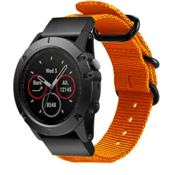 Garmin Instinct 3 - 45mm nylon gesp band (oranje)