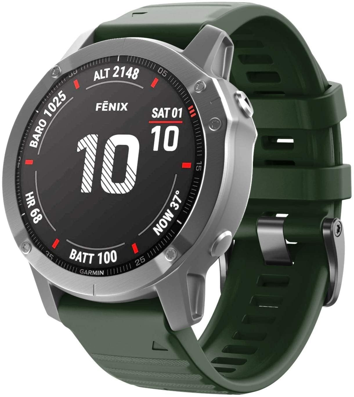 Garmin D2 Delta PX Silicone Strap (Dark Green)