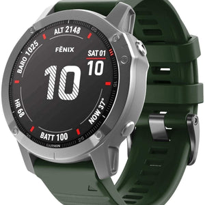 Garmin Tactix 7 siliconen bandje (donkergroen)