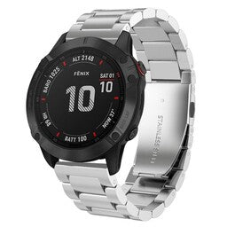 Garmin Instinct 3 - 50mm stalen band (zilver)