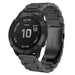 Garmin Quatix 3 / 6x / 7x Solar stalen band (zwart)