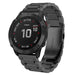 Garmin Quatix 3 / 6x / 7x Solar stalen band (zwart)