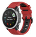 Garmin Descent Mk3(i) - 43mm sport gesp band (rood/zwart)