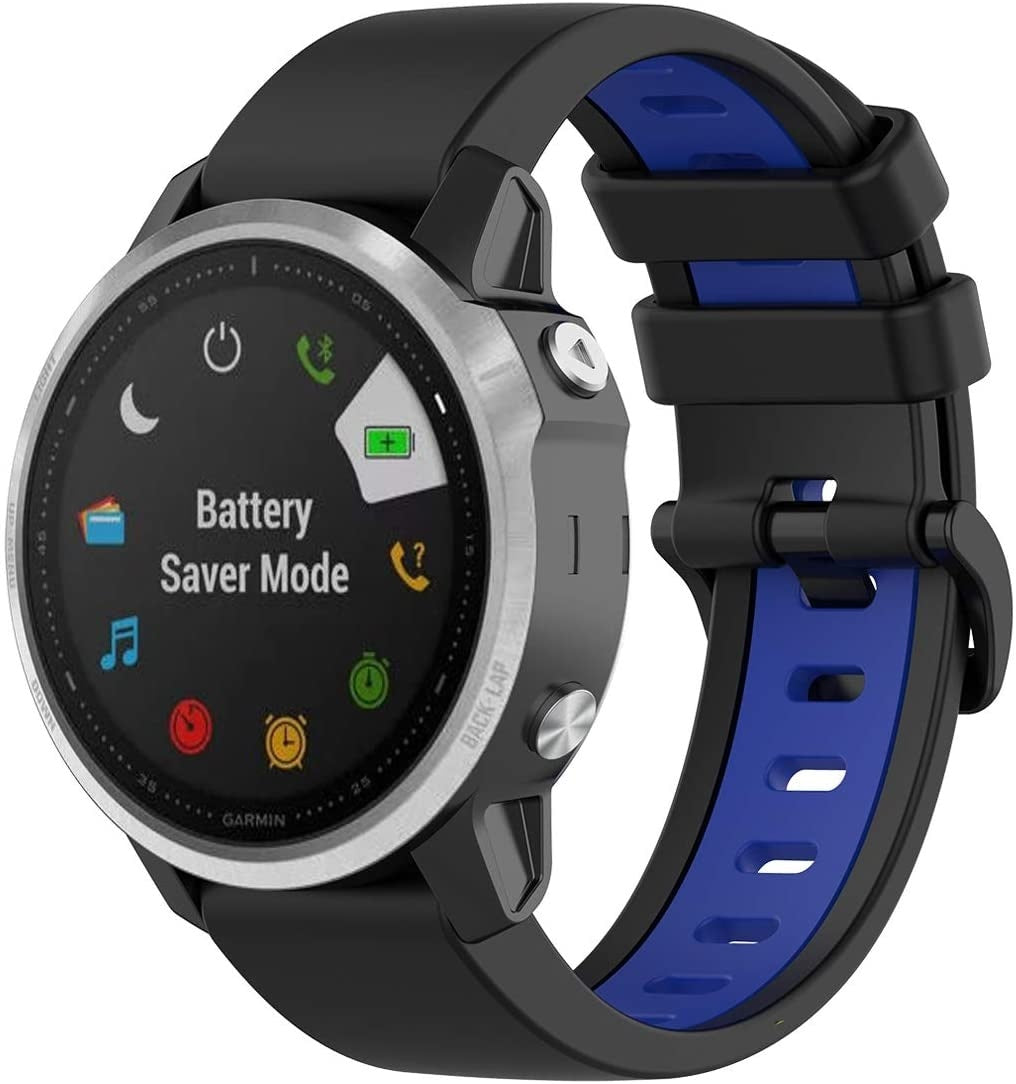 Garmin Approach S70 - 42mm Sport Strap with Buckle (Black/Blue)