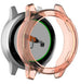 Garmin Vivoactive 4s TPU case / screenprotector (transparant oranje)