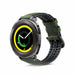Samsung Gear Sport siliconen / leren bandje (groen)