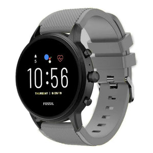 Fossil Gen 4 Explorist (HR) siliconen bandje (grijs)