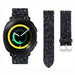 Samsung Gear Sport leren glitter bandje (zwart)