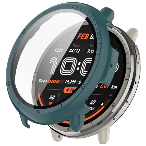 Amazfit Active 2 PC case met glas (groen)
