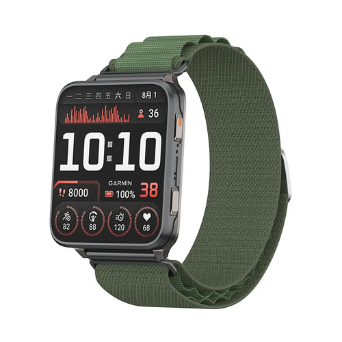 Coros Nomad Alpine nylon bandje (groen)