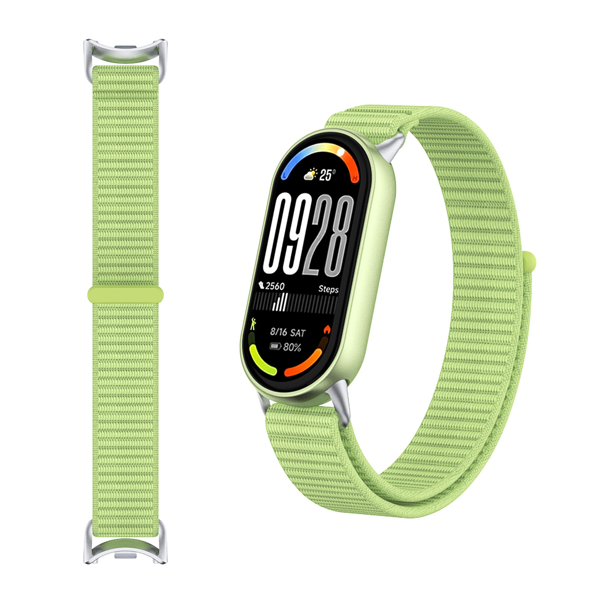 Xiaomi Smart Band 9 modern nylon band (veld groen)