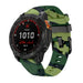Garmin Forerunner 745 Race Silicone Strap (Green Camouflage)