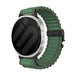 Samsung Galaxy Watch 9 - 44mm Outdoor Nylon Strap with P-Buckle (Green with Black)
