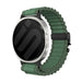 Samsung Galaxy Watch 9 - 40mm outdoor nylon band met P-buckle (groen met zwart)