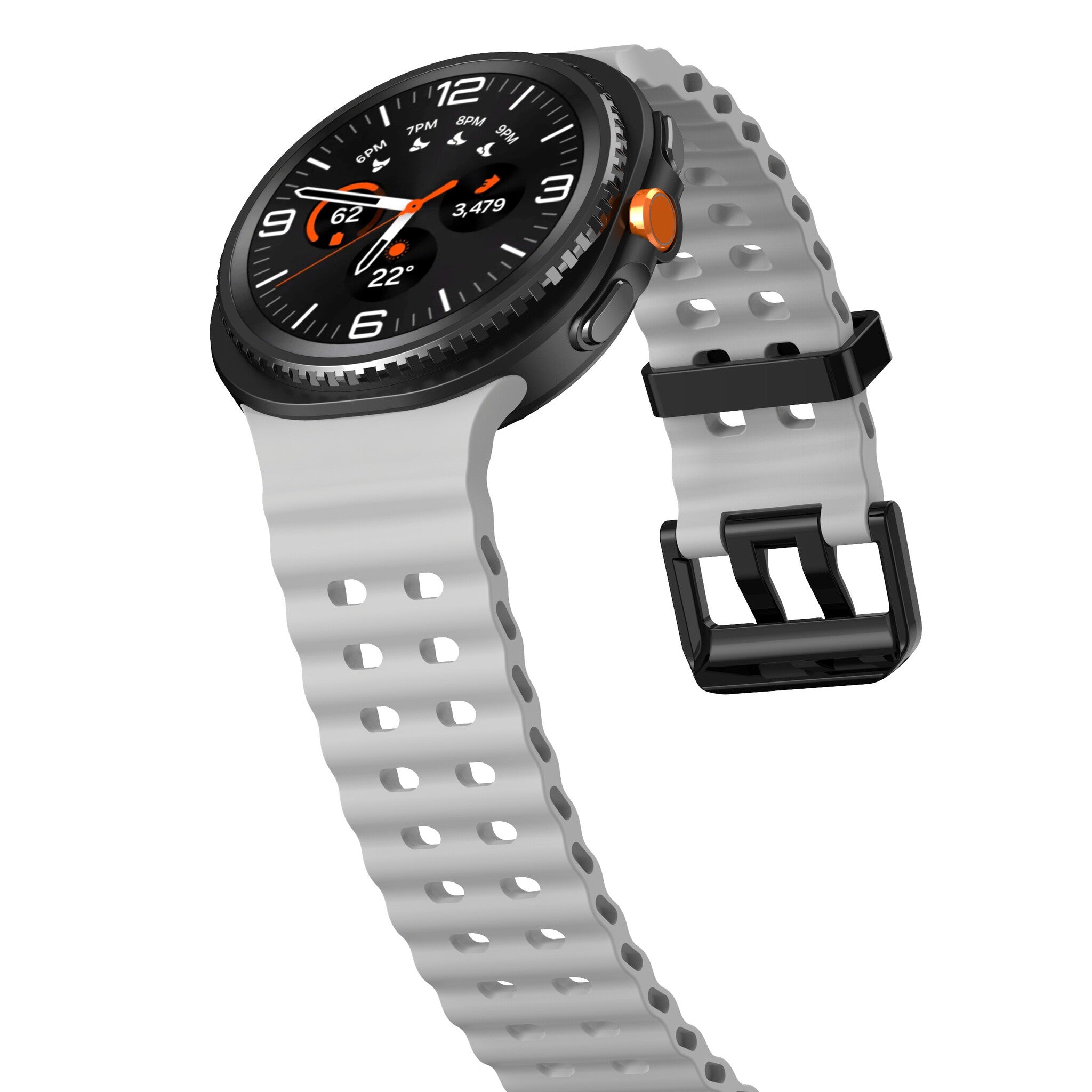 Samsung Galaxy Watch 9 - 44mm Ocean Strap (Grey)
