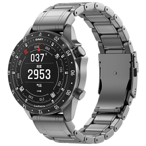Garmin Quatix 3 / 6x / 7x Solar premium titanium band (grafiet)