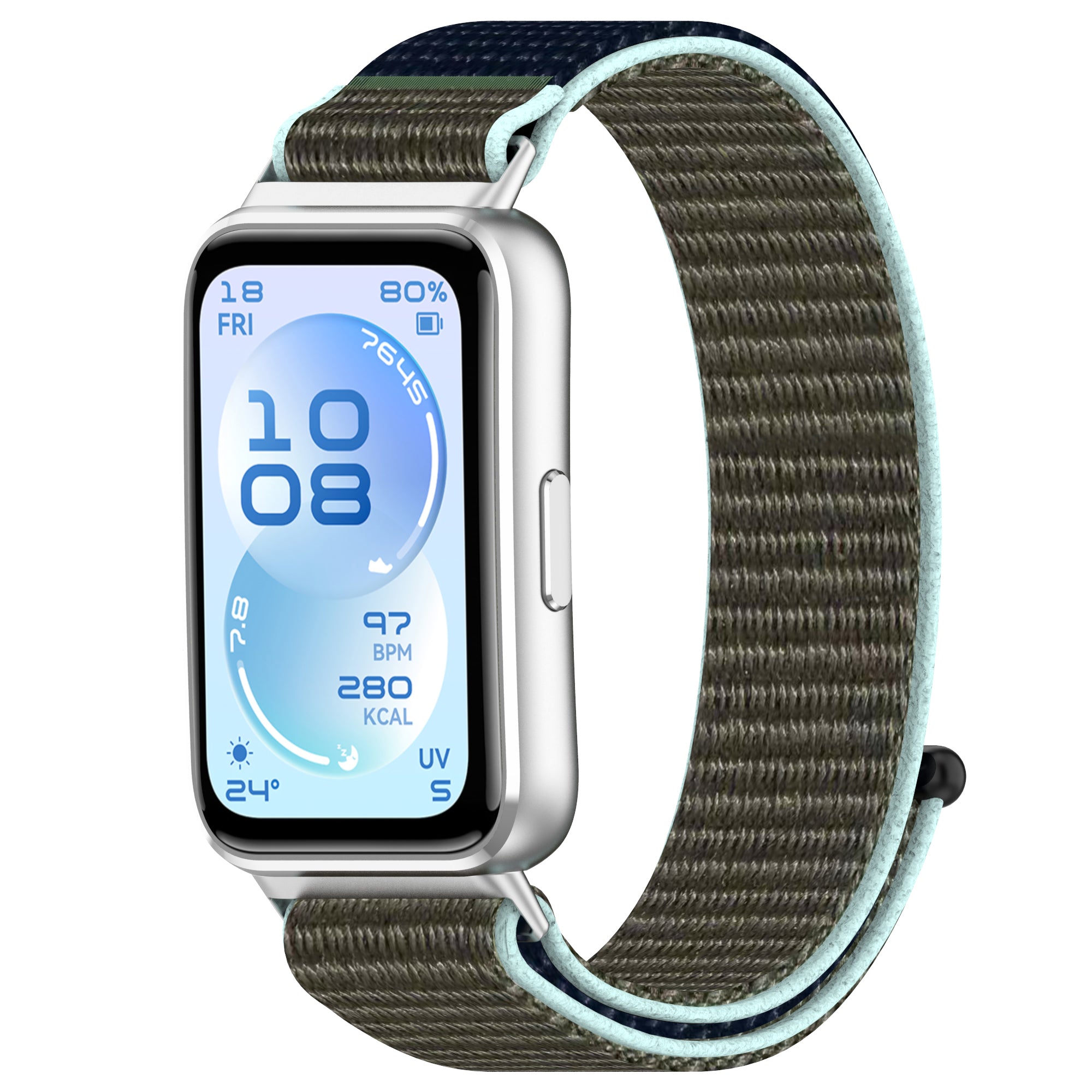 Huawei Band 11 nylon band (grijsblauw)