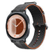 Samsung Galaxy Watch 9 - 44mm Silicone Active Strap (Dark Grey/Orange)