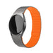 Samsung Galaxy Watch FE Magnetic Silicone Strap (Gray/Orange)