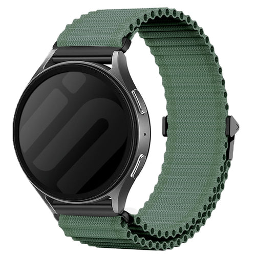 Huawei Watch 3 (Pro) outdoor nylon bandje (donkergroen)
