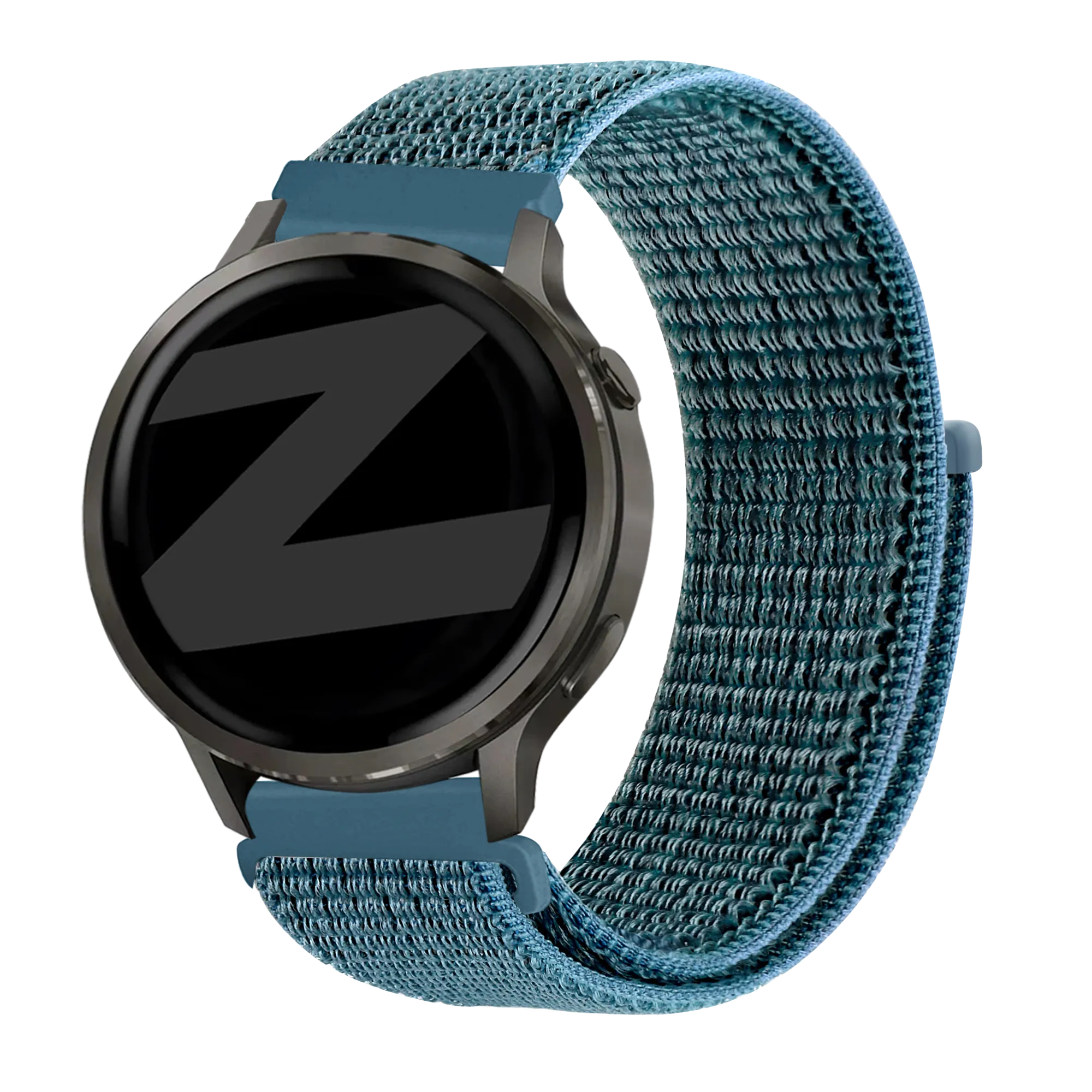 Bandz Garmin Forerunner 265s nylon loop band (groen-grijs)