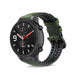 Xiaomi Amazfit GTR siliconen / leren bandje (zwart/groen) 