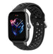 Amazfit GTS 3 siliconen bandje met gaatjes (zwart)