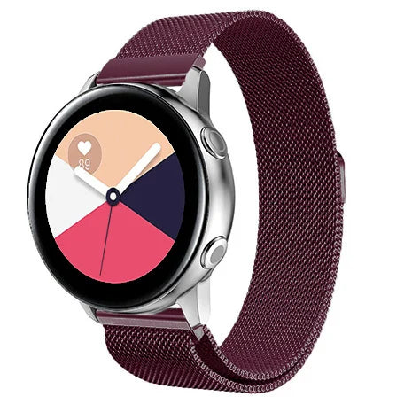 Samsung Galaxy Watch Active Milanese band (paars)
