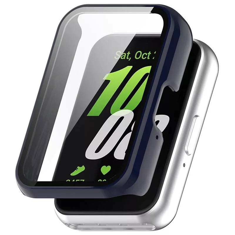Samsung Galaxy Fit 3 PC hard case met glas (donkerblauw)