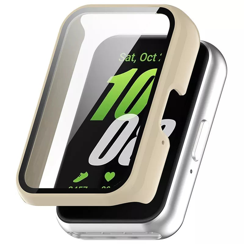 Samsung Galaxy Fit 3 PC hard case met glas (beige)