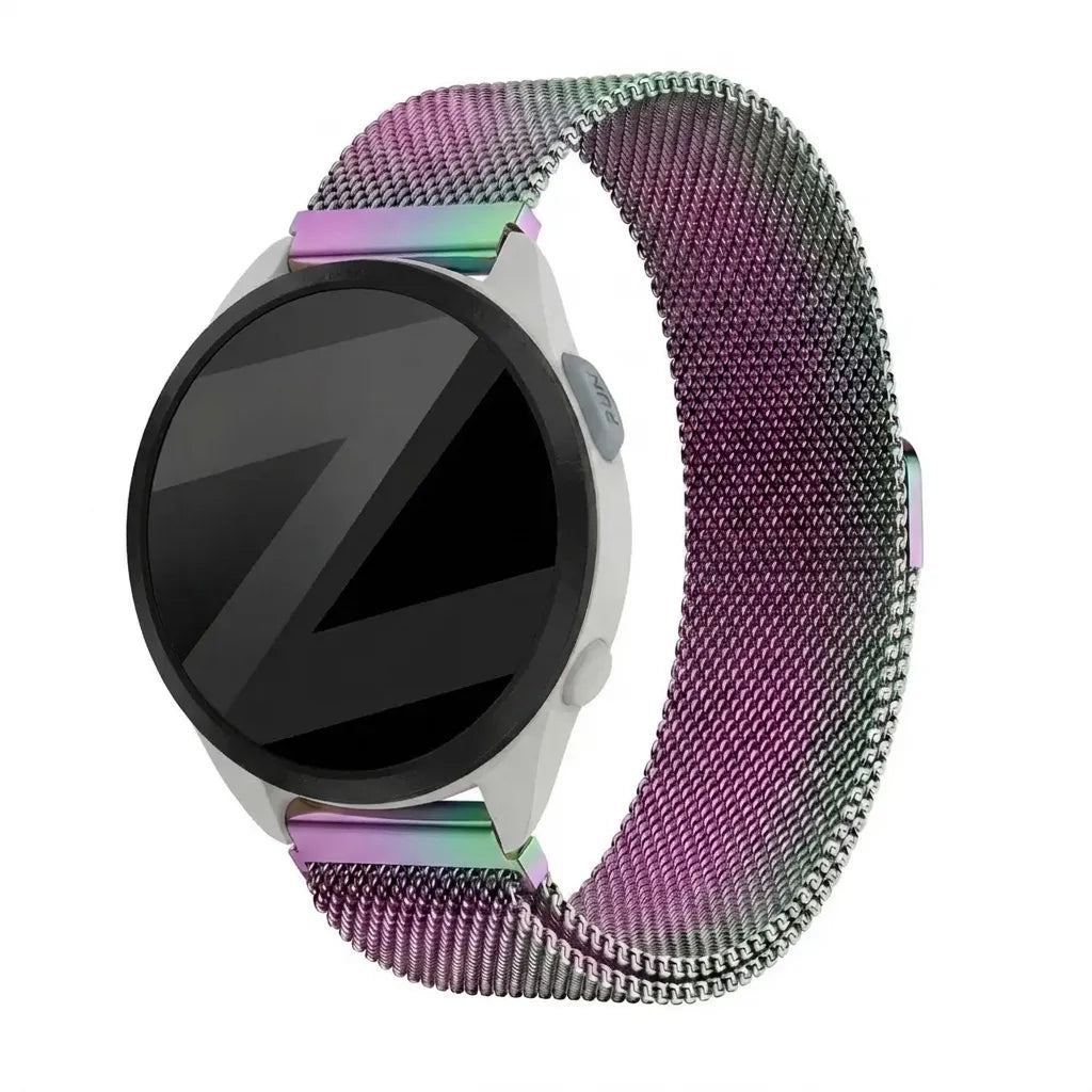 Bandz Garmin Forerunner 165 Milanese loop band (regenboog)