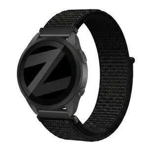Bandz Garmin Forerunner 165 nylon loop band (zwart)