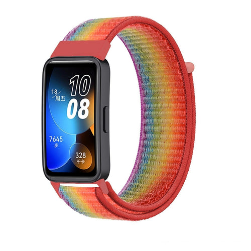 Huawei Band 10 nylon bandje (regenboog)