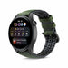 Huawei Watch 3 (Pro) siliconen / leren bandje (zwart/groen)