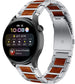 Huawei Watch 3 (Pro) houten/stalen band (zilver)