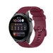 Huawei Watch 3 (Pro) luxe siliconen bandje (donkerrood)