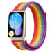 Huawei Watch Fit 2 nylon bandje (regenboog)
