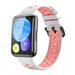 Huawei Watch Fit 2 sport bandje (wit/roze)