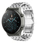 Huawei Watch GT 2 Pro stalen draak band (zilver)