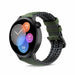 Huawei Watch GT 3 42mm siliconen / leren bandje (zwart/groen)