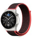 Huawei Watch GT 3 Pro 46mm nylon band (zwart/koraal)