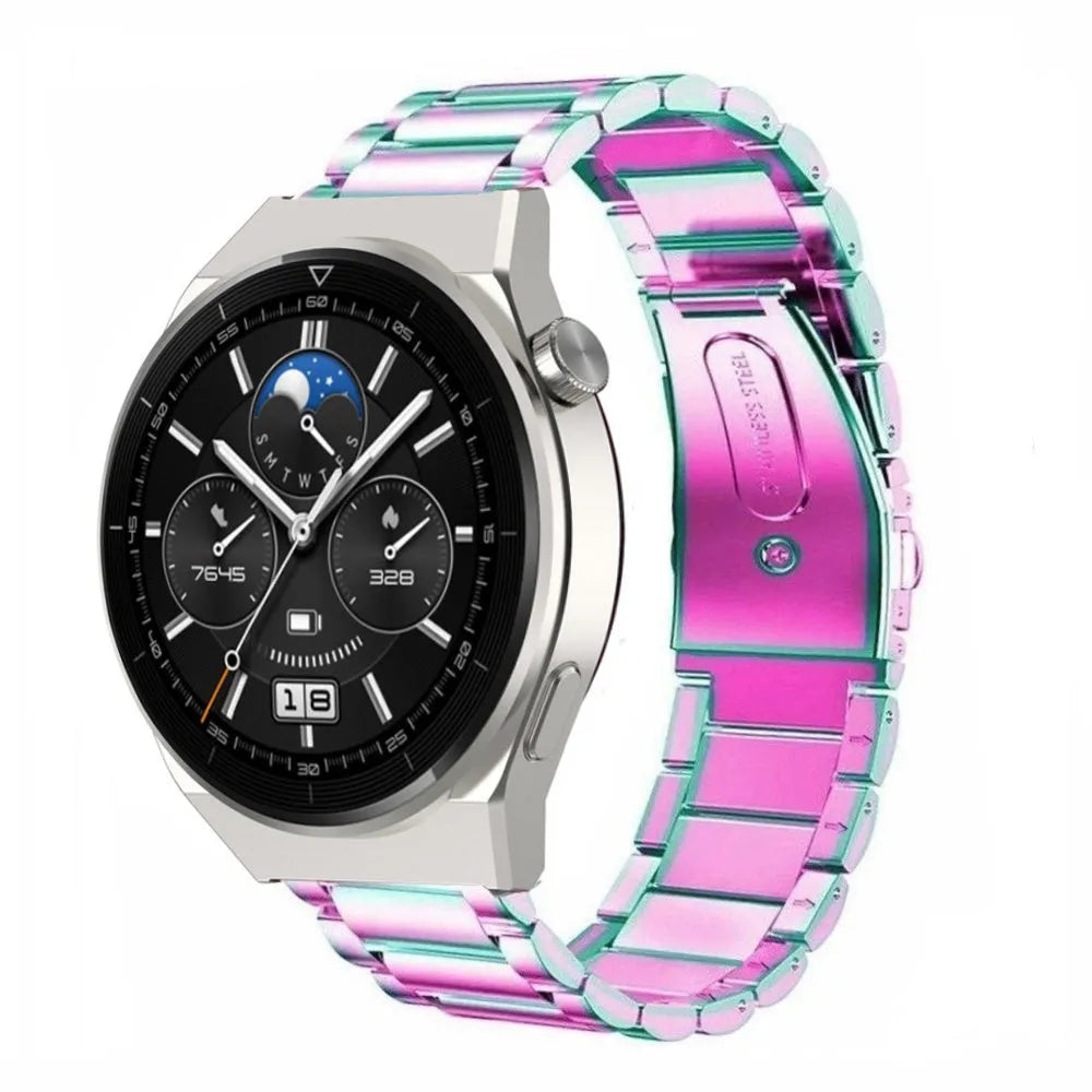 Steel Strap, on a watch, 3/4 front view