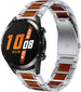 Huawei Watch GT 2 46mm houten/stalen band (zilver)
