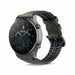 Huawei Watch GT 2 Pro siliconen / leren bandje (zwart/groen)