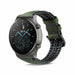 Huawei Watch GT 2 Pro siliconen / leren bandje (zwart/groen)