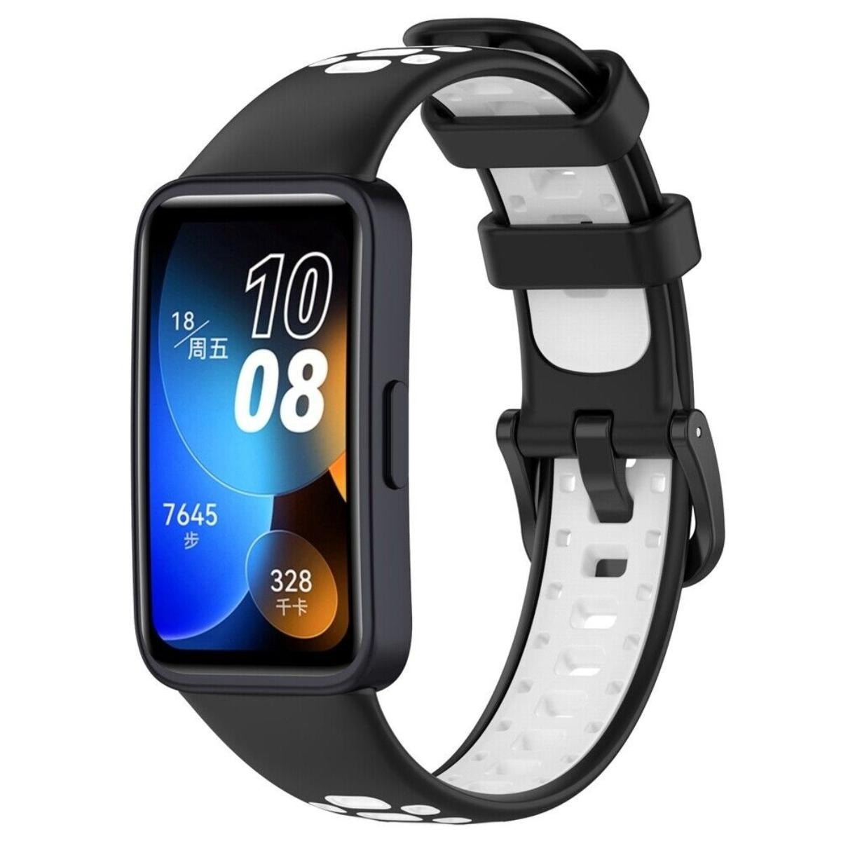 Huawei Band 10 sport bandje (zwart/wit)