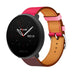 Polar Ignite 2 leren bandje (knalroze/roodbruin)