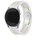 Samsung Galaxy Watch FE keramiek stalen band (wit/goud)